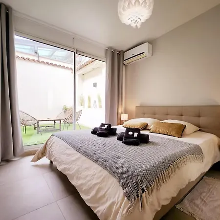 Le Thuret Fleuri - T3 Avec Terrasse Διαμέρισμα Αντίμπ